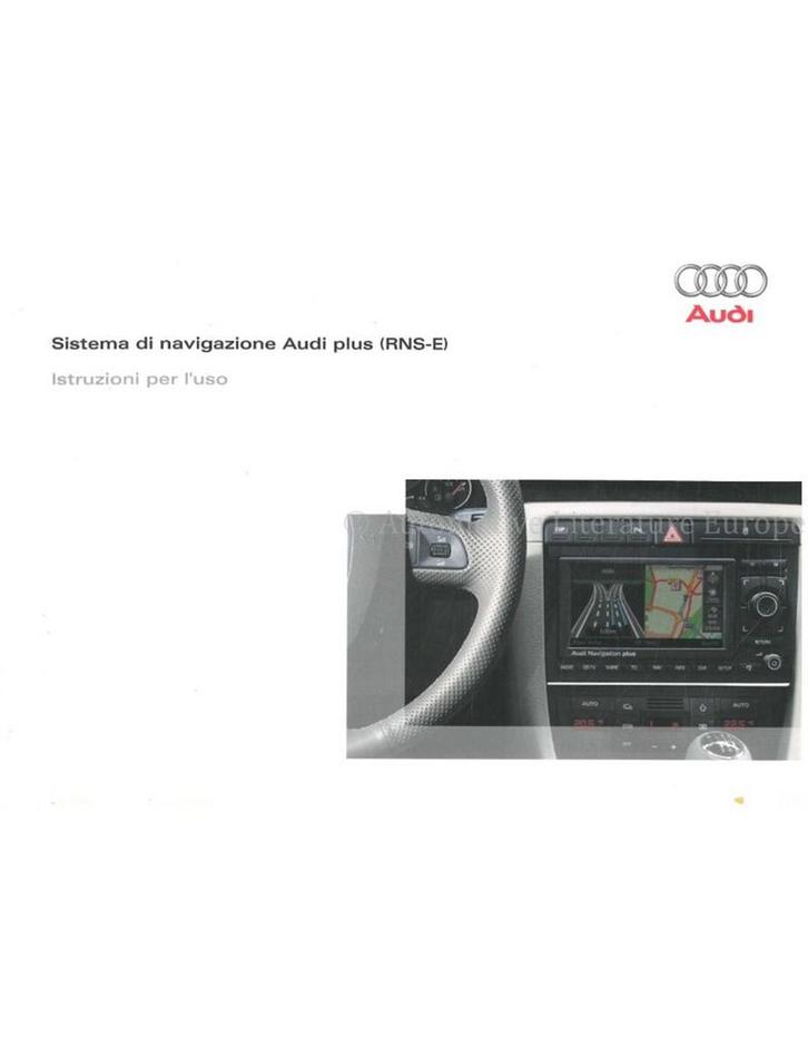 2008 AUDI RNS-E INSTRUCTIEBOEKJE ITALIAANS, Autos : Divers, Modes d'emploi & Notices d'utilisation