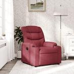 vidaXL Fauteuil inclinable Rouge bordeaux Tissu, Maison & Meubles, Verzenden, Neuf