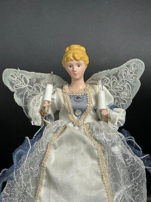 Kerstdecoratie - Oude hoge kerstboom lichtende engel -, Diversen, Kerst