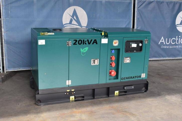 Veiling: Generator Pheatonn GF2-W22 Diesel 20kVA Nieuw, Zakelijke goederen, Machines en Bouw | Aggregaten, Ophalen