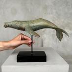 sculptuur, NO RESERVE PRICE - Blue Whale Sculpture - 18 cm -