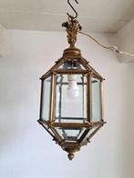 Lantaarn plafondlamp - Messing, Glas