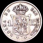 Espagne. Isabelle II. Real Acuñada en 1859. Ceca de Madrid