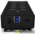 ICY BOX  7 Poorten Hub USB 3.0 Zwart, Informatique & Logiciels, Clés USB, Verzenden
