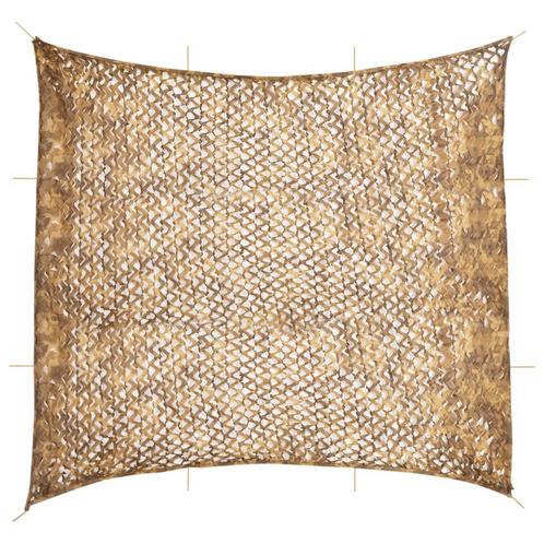vidaXL Camouflagenet met opbergzak 614x581 cm zandkleurig, Sport en Fitness, Schietsport-accessoires, Nieuw, Verzenden