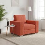 vidaXL Sofastoel Rood Oranje 100x77x82 cm Corduroy Stof, Verzenden