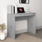 vidaXL Bureau 90x40x72 cm bewerkt hout betongrijs, Verzenden