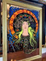 Alphonse Mucha (après) - Miroir mural- « La Princesse, Antiek en Kunst