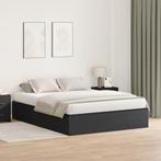 vidaXL Opbergbedframe Zwart Eiken 200 x 200 cm, Huis en Inrichting, Slaapkamer | Bedden, Verzenden, Nieuw
