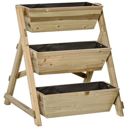 TRUUSK Hoogslaper Bloemenladder Houten Bloemenladder Met 3 P, Tuin en Terras, Bloembakken en Plantenbakken, Verzenden