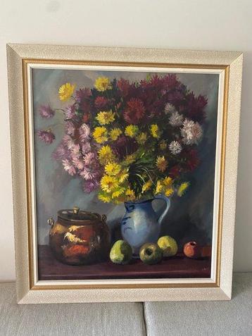Belgische school (XX) - Stilleven met bloemen