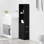 vidaXL Smalle badkamer kast Zwart eiken 22 x 41 x 135 cm, Verzenden, Nieuw