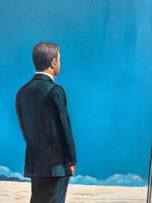 Alexy Berthelot - Truman cage, Antiek en Kunst, Kunst | Schilderijen | Modern