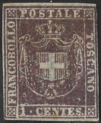 Italiaanse oude staten - Toscane 1860 - MLH - Sassone 17b, Postzegels en Munten, Postzegels | Europa | Italië, Gestempeld