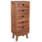 vidaXL Buffet avec 5 tiroirs 40x30x100 cm Bois de teck, Verzenden