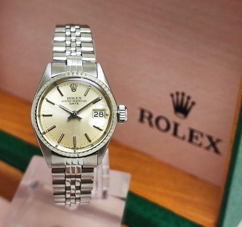 Rolex - Oyster Perpetual Date Lady - Ref. 6517 - Dames -, Handtassen en Accessoires, Horloges | Heren