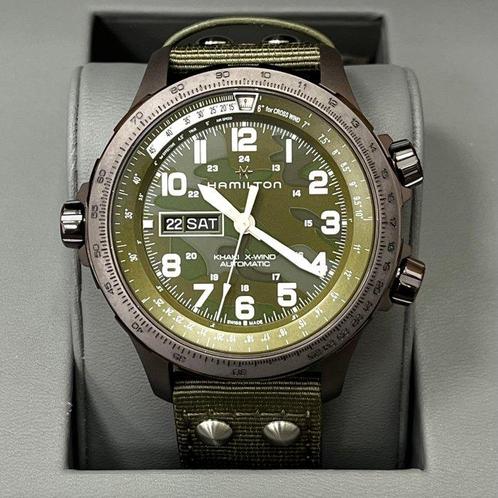 Hamilton - Khaki Aviation X-wind Auto - H77775960 - Heren -, Handtassen en Accessoires, Horloges | Heren
