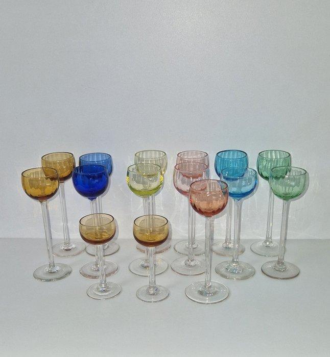 Val Saint Lambert - Wijnglas (15) - Glas, Antiek en Kunst, Kunst | Designobjecten