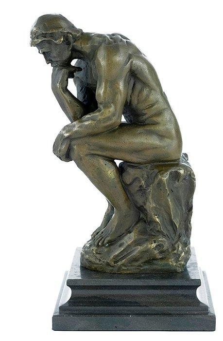 Auguste Rodin (1840-1917) - after - sculptuur, The Thinker -, Antiek en Kunst, Curiosa en Brocante