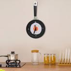 vidaXL 325164  Wall Clock with Fried Egg Pan Design 18,8, Huis en Inrichting, Verzenden