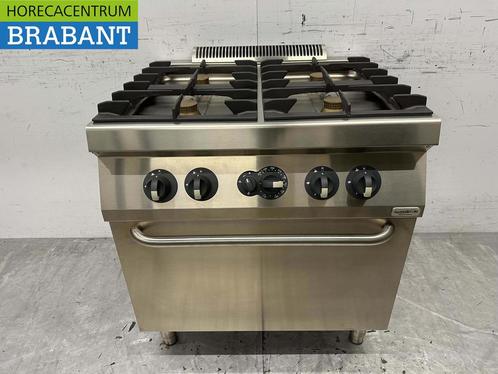 RVS Electrolux 4 pits Fornuis gasfornuis met gas oven 80 cm, Zakelijke goederen, Horeca | Keukenapparatuur, Ophalen of Verzenden