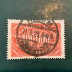 Duitse Rijk 1923 - 100.000 Mark met plaatfout II en befund, Postzegels en Munten, Gestempeld