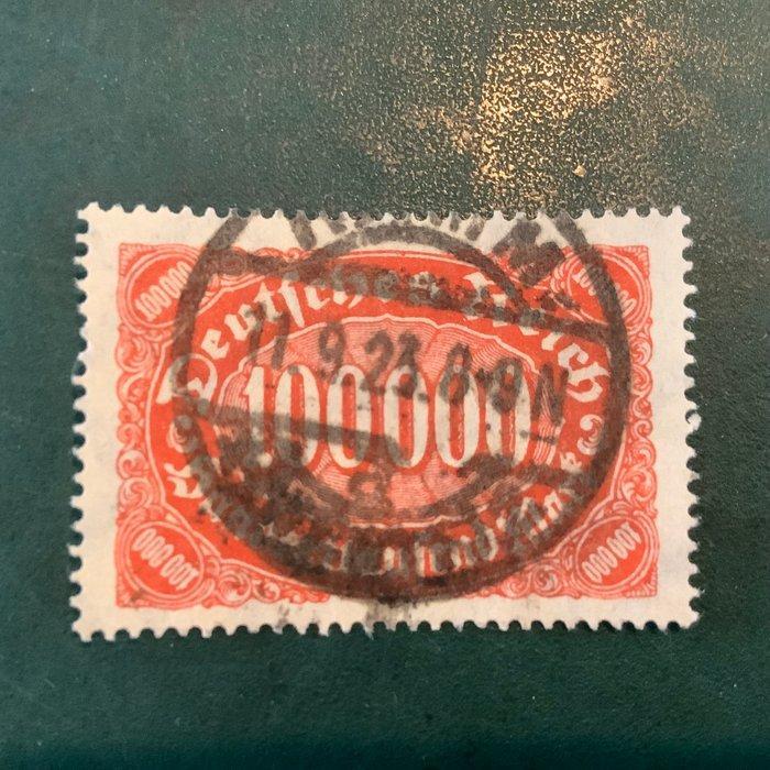 Duitse Rijk 1923 - 100.000 Mark met plaatfout II en befund, Postzegels en Munten, Postzegels | Europa | Duitsland