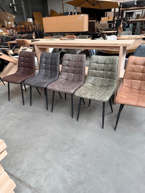 Lucille eetkamerstoel, vier kleuren (nieuw, outlet), Huis en Inrichting, Stoelen, Nieuw, Metaal, Stof
