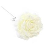 Foamroos Large Single Ivoor Wit glitter 13 cm per stuk, Huis en Inrichting, Nieuw