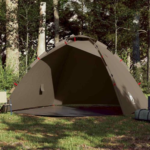 vidaXL Vistent 4-persoons snelontgrendeling olijfgroen, Caravans en Kamperen, Tenten, Nieuw, Verzenden