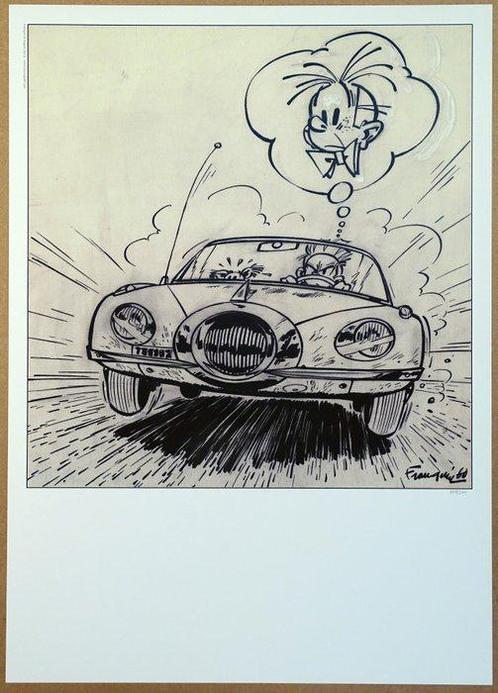 Franquin, André - 1 Offset Print - Spirou et Fantasio -, Boeken, Strips | Comics