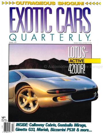 1991 ROAD AND TRACK EXOTIC CARS QUARTERLY VOL.2, NR.1
