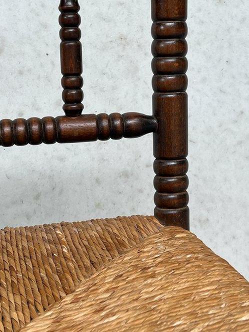 Chaise - Chêne, Riet - Chaise à oreilles Bobbin, Antiek en Kunst, Curiosa en Brocante
