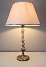 Marmer onyx - 56 cm hoog - Lampe de table - Laiton, Antiek en Kunst