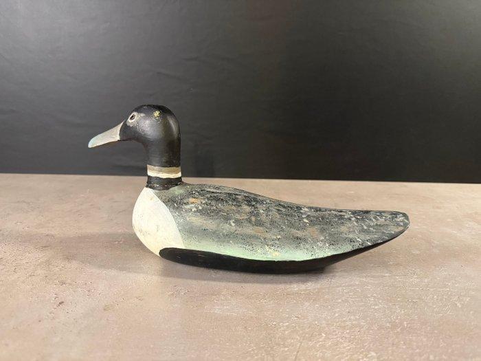 Lokeend - Drewniana wabik - Hout, Glas, Antiquités & Art, Curiosités & Brocante