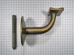 Leuninghouder messing antiek, Nieuw, Overige materialen, Klink of Kruk