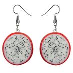 Fako Bijoux® - Oorbellen - Groente & Fruit - Drakenfruit, Verzenden, Nieuw