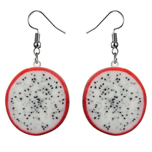 Fako Bijoux® - Oorbellen - Groente & Fruit - Drakenfruit, Handtassen en Accessoires, Oorbellen, Verzenden