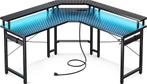 Lugia Hoekbureau - Gaming Bureau - L-Vormig 130cm x 78cm x, Computers en Software, Verzenden, Nieuw, Lugia