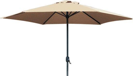 2dekans | PimXL Parasol – Ø300cm - Ecru, Tuin en Terras, Parasols, Ophalen of Verzenden