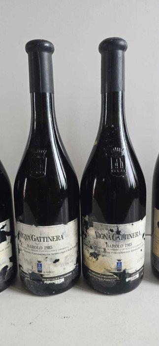 1985 x3 Vigna Gattinera Fontanafredda, 1959 Pio Cesare, 1966, Verzamelen, Wijnen