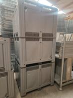 Kunststof palletbox 120x100x86cm gesloten  met 3 sledes, Ophalen of Verzenden, Nieuw