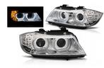 Xenon koplampen Angel Eyes LED DRL geschikt voor BMW E90/E91, Verzenden