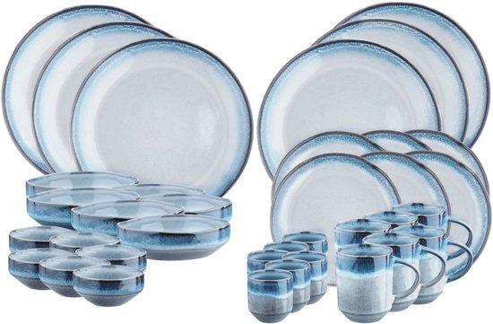 2dekans | Volledige servies GENESIS - 36 stuks - Sea, Huis en Inrichting, Keuken | Servies, Ophalen of Verzenden
