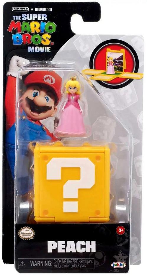 The super Mario bros. movie 1-inch mini figure Peach, Kinderen en Baby's, Speelgoed | Actiefiguren, Nieuw, Ophalen of Verzenden