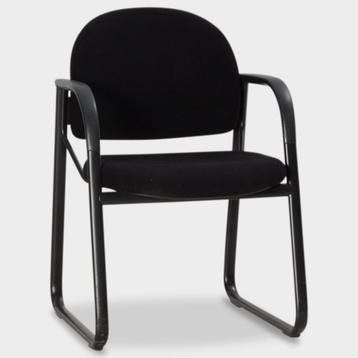 Ahrend 4200 vergaderstoel, zwart, buisframe onderstel, Huis en Inrichting, Stoelen, Ophalen of Verzenden, Gebruikt