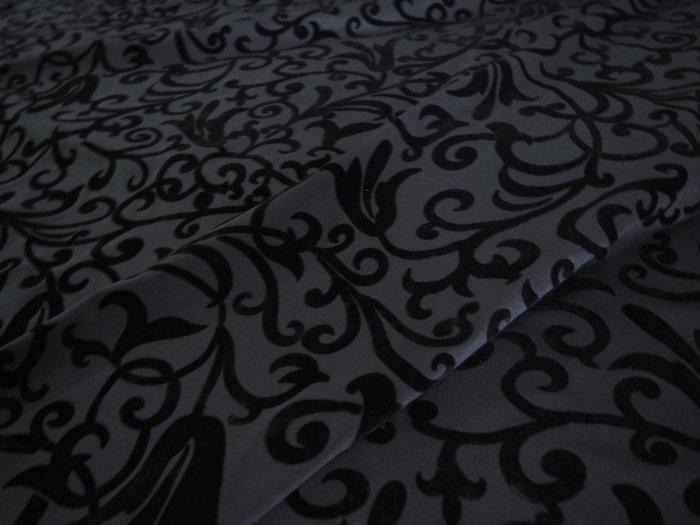 Luxe jersey geflockeerd - Textiel - 1000 cm - 150 cm, Antiek en Kunst, Antiek | Tapijten, Tafelkleden en Textiel