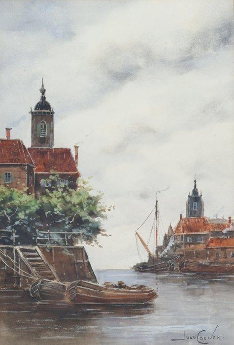 Jan van Couver - Hermanus Koekkoek jr. (1836-1909) -, Antiek en Kunst, Kunst | Schilderijen | Klassiek