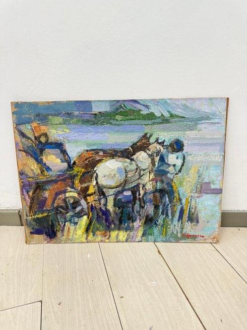 Nicolae Spirescu (1921-2009) - Cintecul Apelor, Antiek en Kunst, Kunst | Schilderijen | Modern