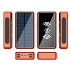 Qi Draadloze Solar Powerbank met 4 Poorten 80.000mAh -, Telecommunicatie, Verzenden, Nieuw, Stuff Certified®